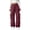 Wine -AB02, variant on Dwellite Women Y2K Baggy Streetwear Pants Lightweight Wide Leg Drawstring Cargo Pants Black M