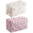 thumbnail image 1 of Bolsa de maquillaje HHQQWZ Bolsa de cosméticos de viaje para mujer rosa, 1 of 7