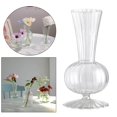 thumbnail image 2 of facefd Clear Glass Flower Vase Stem Plant Jar Table Floral Display Decor 7x15cm, 2 of 9