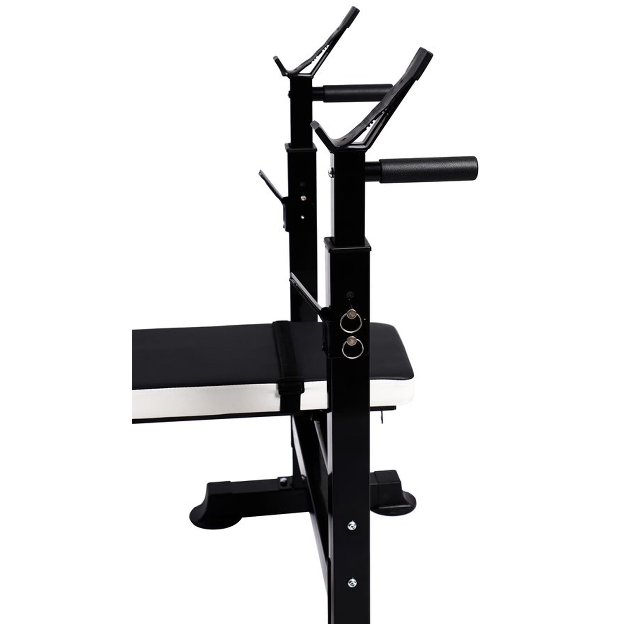 BalanceFrom Fitness Adjustable Strength Training Workout Station, Black