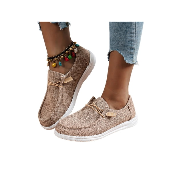 Ferndule Mocasines para mujer Zapatos planos con estampado de leopardo Slip on Loafer Canvas Trainers Sneaker