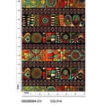 thumbnail image 2 of FREE SHIPPING!!! Traditional Pattern Printed on 100% Cotton Quilting Fabric for DIY Projects by the Yard (Red, Orange, Teal), 2 of 2