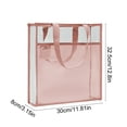 thumbnail image 3 of Thickened Clear PVC Tutoring Tote Bag, Double-Layer Large Capacity, Waterproof Study Book Bag With Mesh Front Pocket, A4 Size For School, Exams, Daily Commute, Durable Transparent Organizer, 3 of 6
