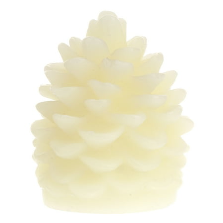 

OUNONA 2 Pcs LED Electronic Flameless Candle Pine Cone Shaped Night Lamp Romantic Paraffin Light Party Decor