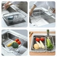 thumbnail image 6 of HOMEMAXS Silver Stainless Steel Expandable Dish Drying Rack for Home Use Convenient Kitchen Drain Holder 24.5 x 10.5 x 6.5 inches, 6 of 6