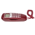 thumbnail image 4 of Corded Phone, Wired Landline Flash Function Wearable LCD Screen Calendar Display  for Office for Home Red,White,Black, 4 of 8