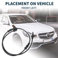 thumbnail image 3 of Sensor de Velocidad de Rueda ABS para Mercedes-Benz CLS550 Durable No.A2125400517 Sensor ABS Frontal Izquierdo, 3 of 6