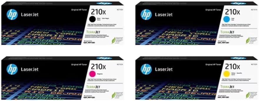 HP 508A Original LaserJet Toner Cartridges, 4-Color Set (CF360A