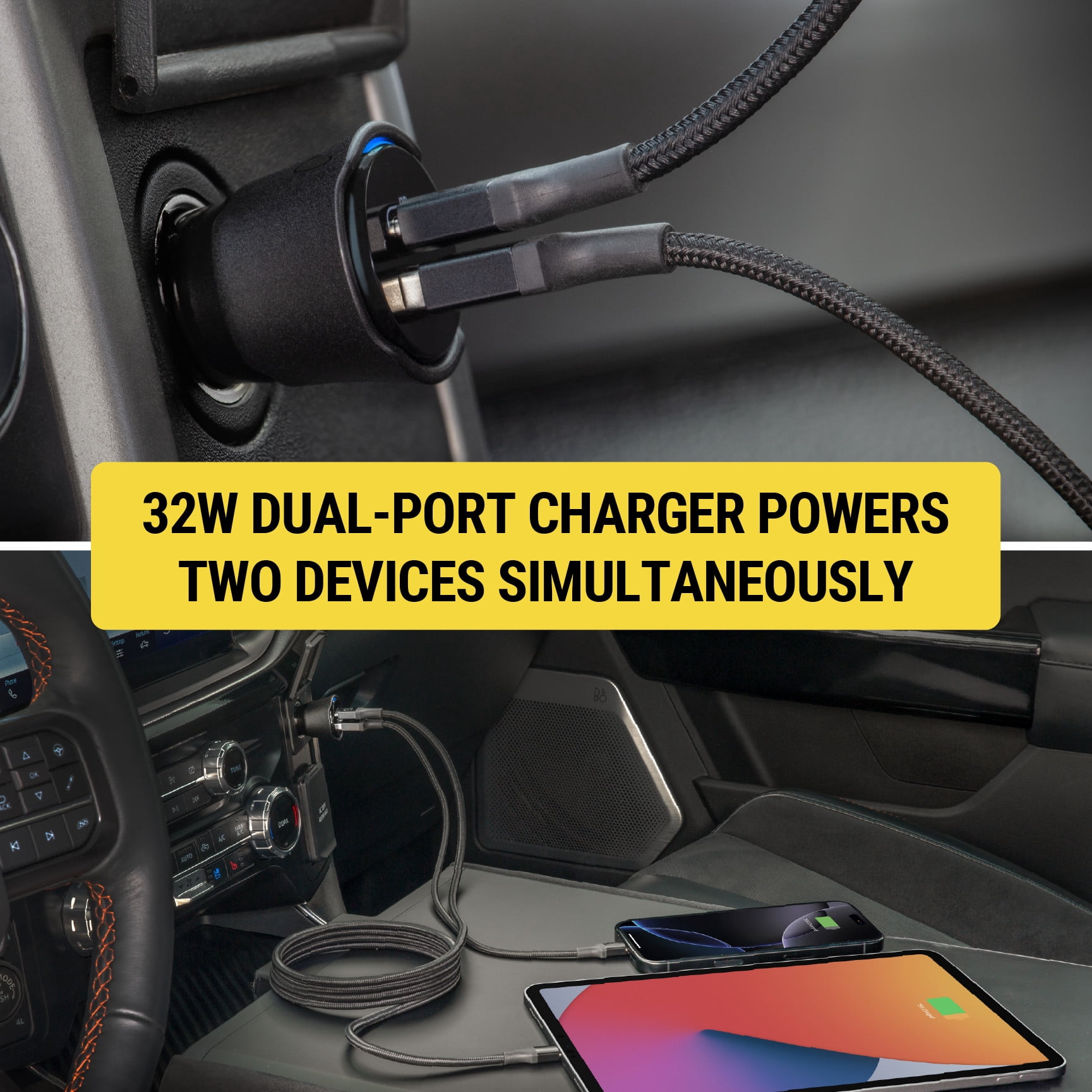 Scosche CPD32LT-1 FoundIT® Charge 32W USB-C & USB-A Charger + Built-in Locator For Apple & Android