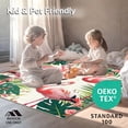 thumbnail image 4 of ODIKA 4'x6' Machine Washable Non-Slip Area Rug, Whimsical Flamingo Tropical Style High Traffic Rug, Pink, 30110, 4 of 7