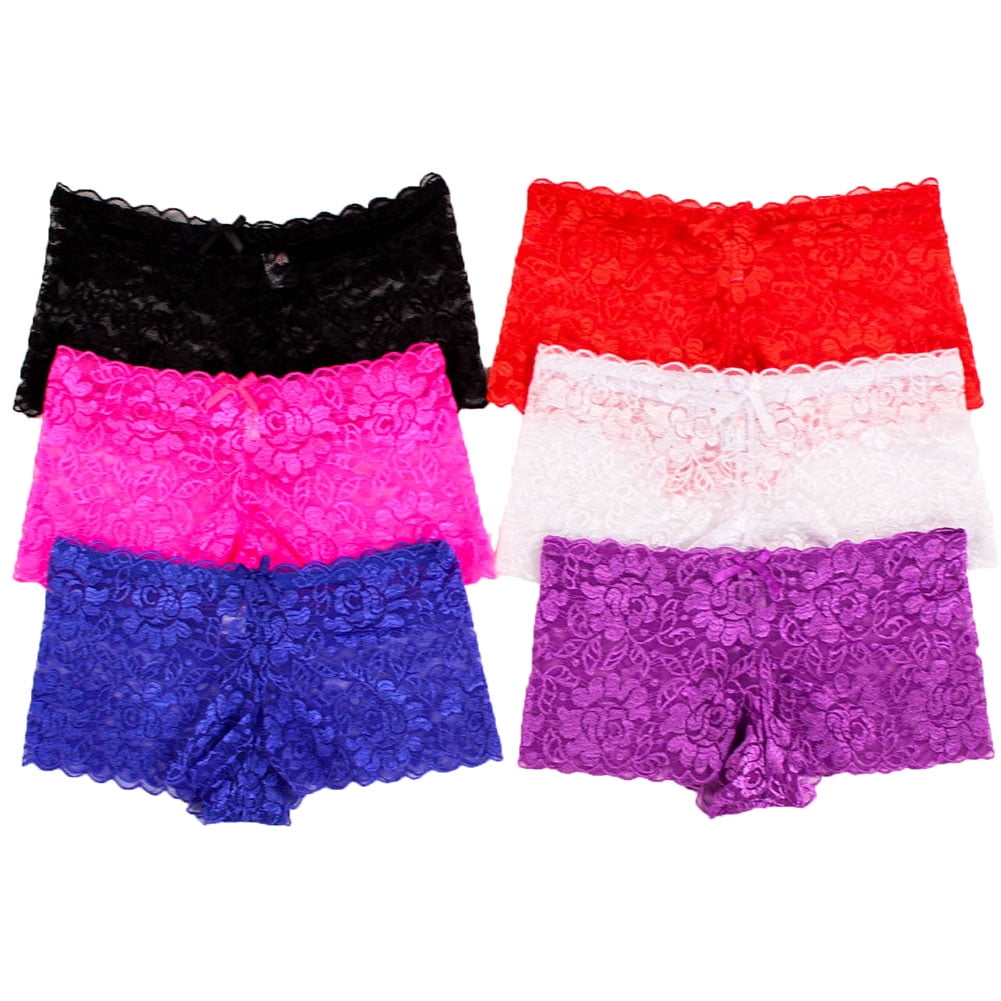free lace boyshort underwear