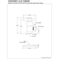 thumbnail image 2 of Kingston Brass CD43308DXK 1/2" FIP x 3/8" O.D. Anti-Seize Deluxe Quarter-Turn Ceramic Hardisc Cartridge Angle Stop with Flange, Brushed Nickel, 2 of 2