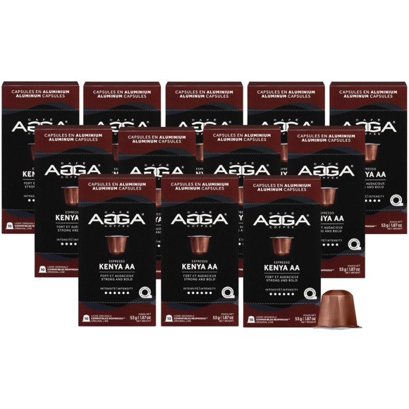 CAFÉ AGGA - Kenya AA 120 Coffee Capsules