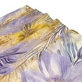 thumbnail image 3 of Bath Curtain & Non-Slip Bath Mat Set 12-Grommet Shower Curtain Memory Foam Bath Rug Yellow and Lavender Flowers, 3 of 8