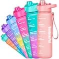 thumbnail image 1 of Venture Pal 32oz Motivational Cute Water Bottle with Time Marker & Removable Strainer, 1 of 6