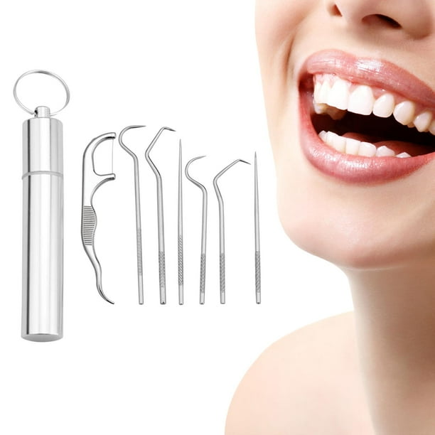 Juego de palillos de dientes Perfecl de acero inoxidable 304 7 piezas
