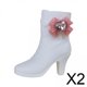 thumbnail image 1 of Botas De Escala 2x1/6, Resistentes Y Modernas, Para Figuras De Acción De 12", Con Lazo Rosa, 1 of 8
