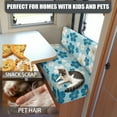 thumbnail image 5 of Uorisanigo RV Couch Covers for Sofa 2 PCS, Hawaiian Flowers Camper Cushion Covers Dinette Booth Seats Washable Cushion Slipcovers with Elastic Bottom Accessories for Pets, 5 of 7