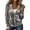 Gray, variant on Women's Velour Hooded Jackets Stylish Long Sleeve Drawstring Tops Full Zip Solid Color Pockets Outwear