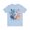 Baby Blue, variant on Cheetah Graphic Unisex 100 Cotton Artwork Tee 8