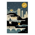 thumbnail image 2 of Minneapolis, Minnesota, Retro Skyline (no text) (19x27 inches, Premium 500 Piece Jigsaw Puzzle for Adults and Family, Made in USA), 2 of 4
