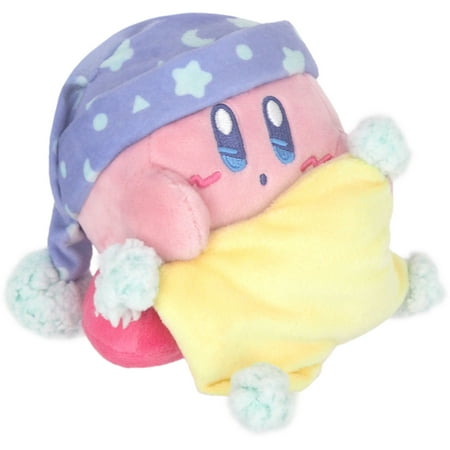 San-Ei Trade Kirby Kirby Sweet Dreams Plush Toy Goodnight Greeting W13 x D13 x H11cm KSD-04