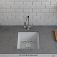 thumbnail image 4 of 16" x 18" Quartz Kitchen Sink, Single Bowl Sink, Drop-in Sink, Undermount Sink, Granite Kitchen Sink, Metallic White Kitchen Sink, Lexicon Platinum LP-1618-W-SO, 4 of 12