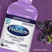 Pedialyte with Immune Support Electrolyte Solution, Grape, 1 Liter