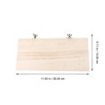 thumbnail image 2 of Plazo de hámster de madera Plataforma de tumba de indias de madera Junta de hámster Hámster Cage Toy Hámster Base, 2 of 7