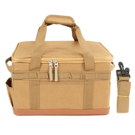 

Outdoor Camping Storage Bag with Handles 30L Large Capacity Portable Camping Storage Bag Khaki