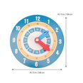 thumbnail image 3 of Chok Wooden Teaching Clock Math Learning Teaching Clock Kids Learning Time Clock, 3 of 11