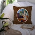 thumbnail image 3 of Carolines Treasures 7265PW1414 Lady with her Pug Fabric Decorative Pillow  14Hx14W multicolor, 3 of 4