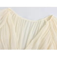 thumbnail image 3 of new autumn women's bow-decorated small pleated top 7969231 + pleated long skirt-skirt-XS, 3 of 7