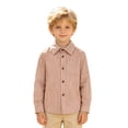 thumbnail image 5 of Girls Striped Long Sleeve Shirts Boys Button Down Formal Uniform Collared Shirt with Chest Pocket Spring Fall Clothing 12-13 Years, 5 of 7