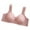 Pink, variant on Jsaierl Womens Lace Bras Wirefree Support T-shirt Bras Older Women Seamless Comfortable Bralettes Stretch Breathable Full Figure Bras Front Closure