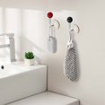 thumbnail image 4 of Ganchos con ventosa para pared en dormitorio, salón y baño. Fijación fuerte, extraíbles y reutilizables. Diseño en plástico ABS rojo. No requiere taladro., 4 of 4
