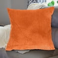 thumbnail image 6 of Solid Color Corn Strip Corduroy Throw Pillow Cover Soft Textured Decorative Sofa Cushion Cover Plain Home Decor Pillow Slipcover for Couch Living Room Bedroom Indoor Use, 6 of 7