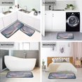 thumbnail image 4 of 2-Piece Kitchen Rugs Set Non-Slip Mats Carpet Floor for Kitchen, Bathroom (19.7"x27.6" & 19.7"x47.2") Santa Claus in Sleigh, 4 of 7