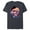 Navy Heather, variant on Marvel Fantastic 4Ever Heart Valentine's Day - Short Sleeve Blended T-Shirt for Adults - Customized-Purple