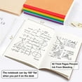 thumbnail image 2 of 16 Pack Composition Notebooks Bulk, Kraft Cover Lined Blank College Ruled Composition Travel Journals with Rainbow Spines For Women Students Business, 60 Pages, 8.3”x 5.5”, A5, 8 Colors, 2 of 6