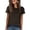 Dark Brown, variant on ANRABESS Summer T Shirts for Women, Round Neck Short Sleeve Tops for Women 2026 WrinkleFree Comfy Tshirt Basic Tee Casual Workout Tops Vacation Outfits Black XL