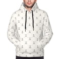 thumbnail image 2 of Bingfone Anchors Men's Drawstring Hoodie Long Sleeve Pocket Sweatshirts-X-Large, 2 of 6