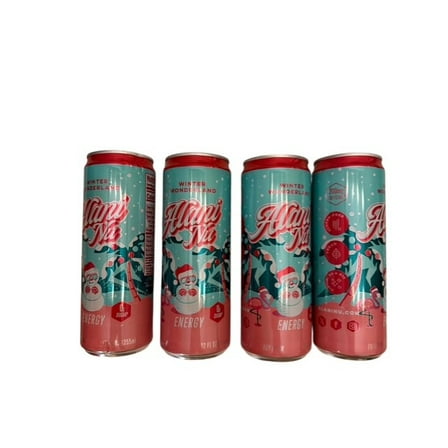 Energy drinks winter wonderland Alani, limited edition (4 pack) 12 fl oz. Cans