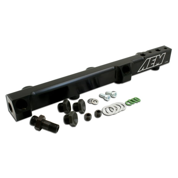 AEM 25-104BK High Volume Fuel Rail - Black