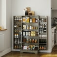 thumbnail image 2 of HOMCOM Armoire de Garde-Manger de Cuisine 50 Pouces, Armoire de Rangement de Garde-Manger, Gris Vieilli, 2 of 10