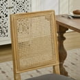 thumbnail image 6 of Sumdeal,5/7-piece,64.5-inch dining and chair set, featuring a modern wood-grain dining table and beige/grey upholstered farmhouse-style,French country dining chairs(Seats 4/6)., 6 of 9