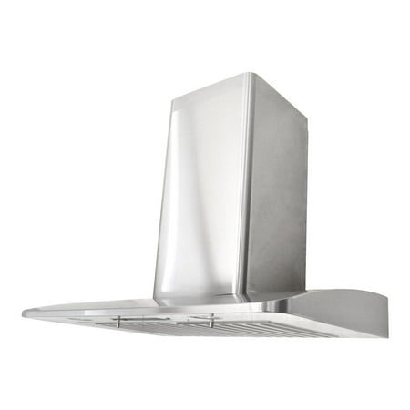 Mount Hood Oregon KOBE RA2230SQB-1 Premium 30-inch Wall Mount Range Hood, 6-Speed, 750 CFM, Fits Ceiling Height 7.5'-9' ()
