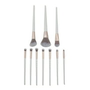 10 Piece Makeup Brush Set for Eyes and Face with Pop-up Brush Container. Candie Couture Brand.