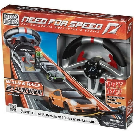 Mega Bloks Need for Speed Wheel Launcher Porsche Turbo