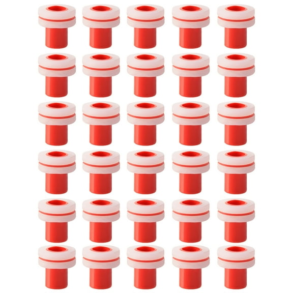 UNTERING 30 Pcs Silicone Pipe Plugs 1/2" Wire Pipe Mounting End Plug Pad Choke Toilet Sealing Sanitary Accessories